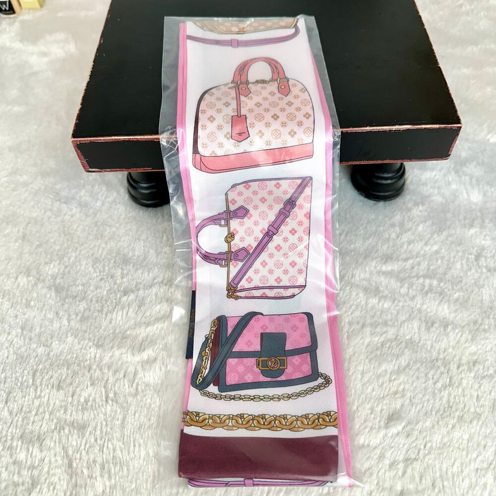 SOLD OUT Bag scarf with purses bags design BRAND NEW - Picture 2 of 3